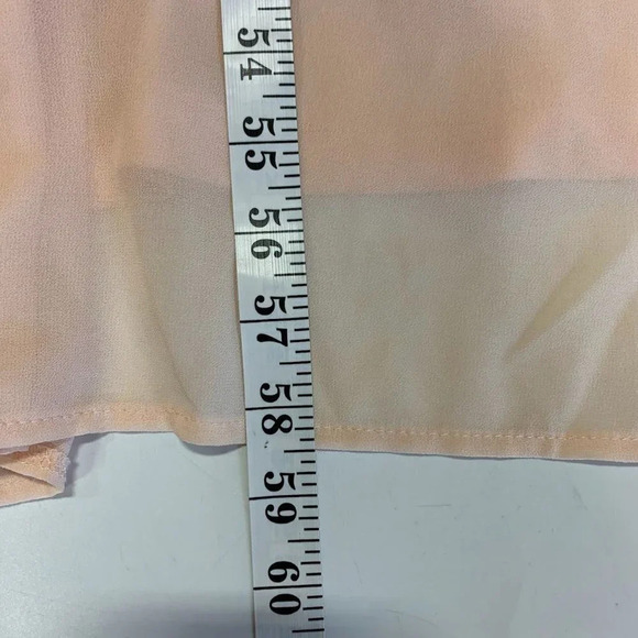 Lulu’s Women's  Air‎ of Romance Sleeveless Peach Chiffon Maxi Dress Size XS NWT - Picture 13 of 13